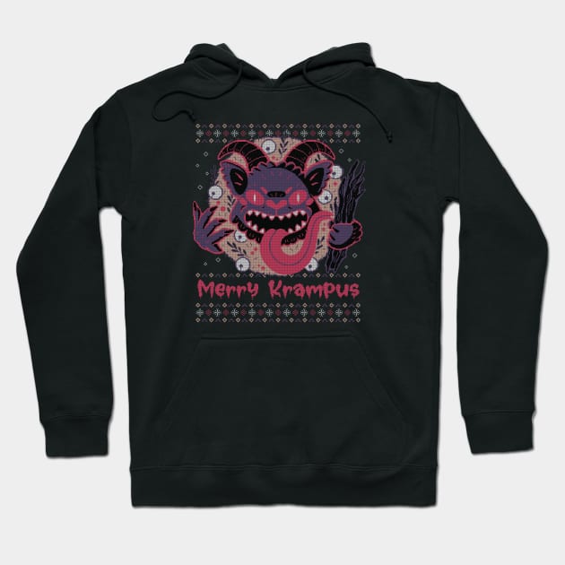 Merry Krampus Hoodie by xMorfina